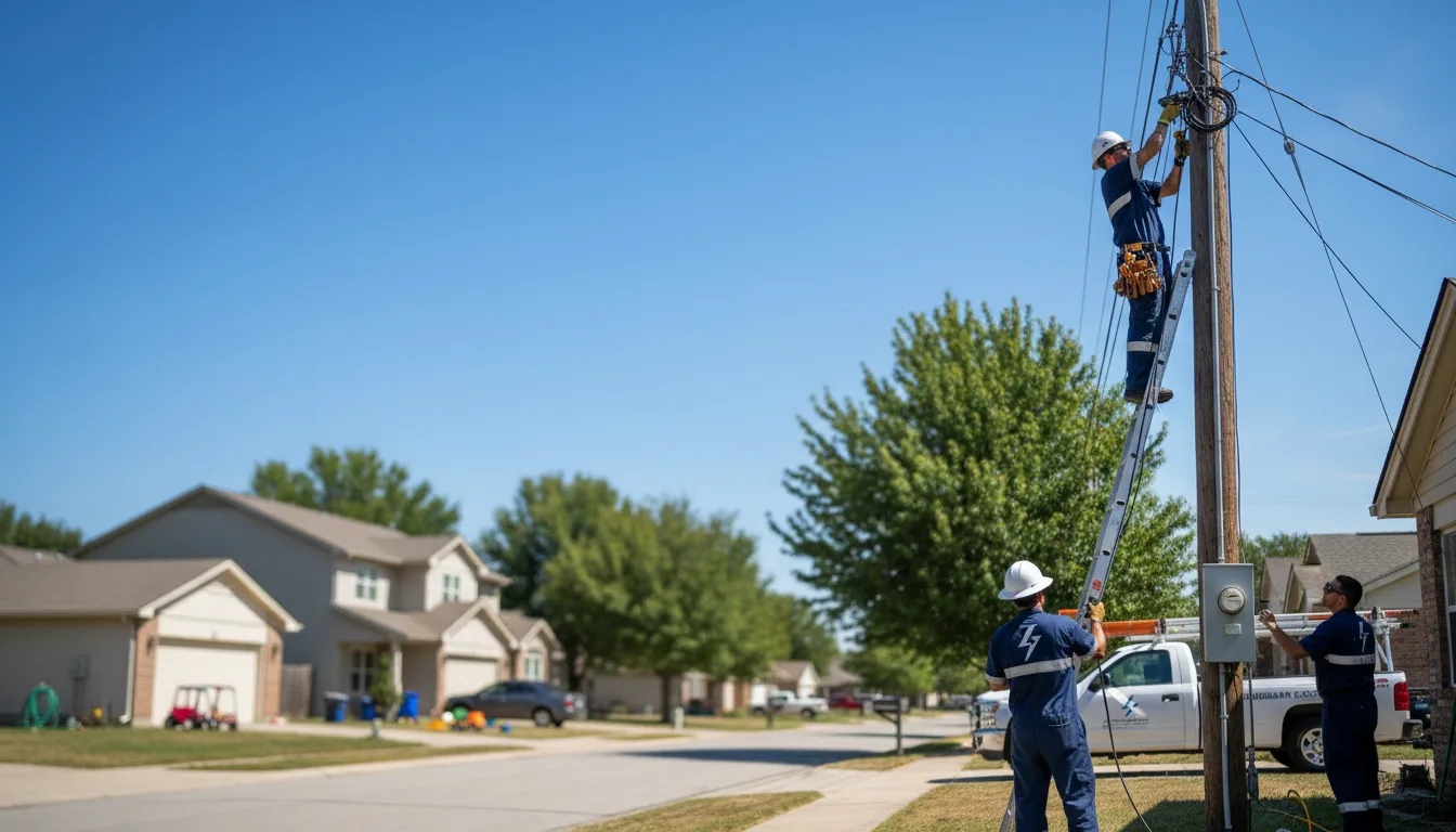 Residential electrician providing installation services in Eagle Springs, NC